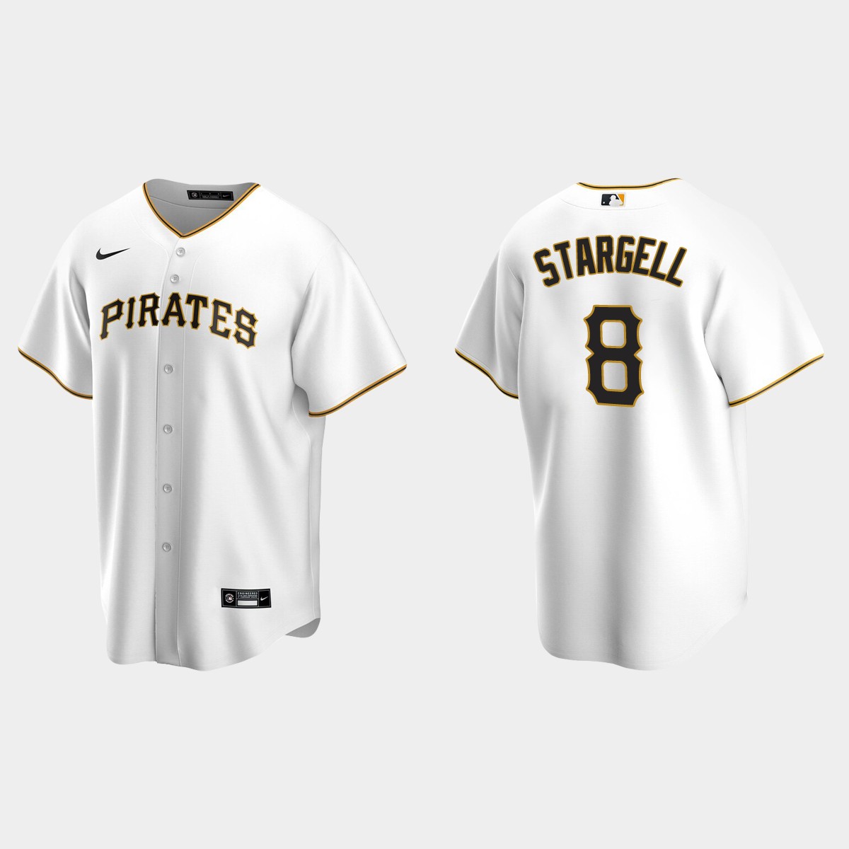 Men's Willie Stargell #8 Pittsburgh Pirates Home Jersey - White