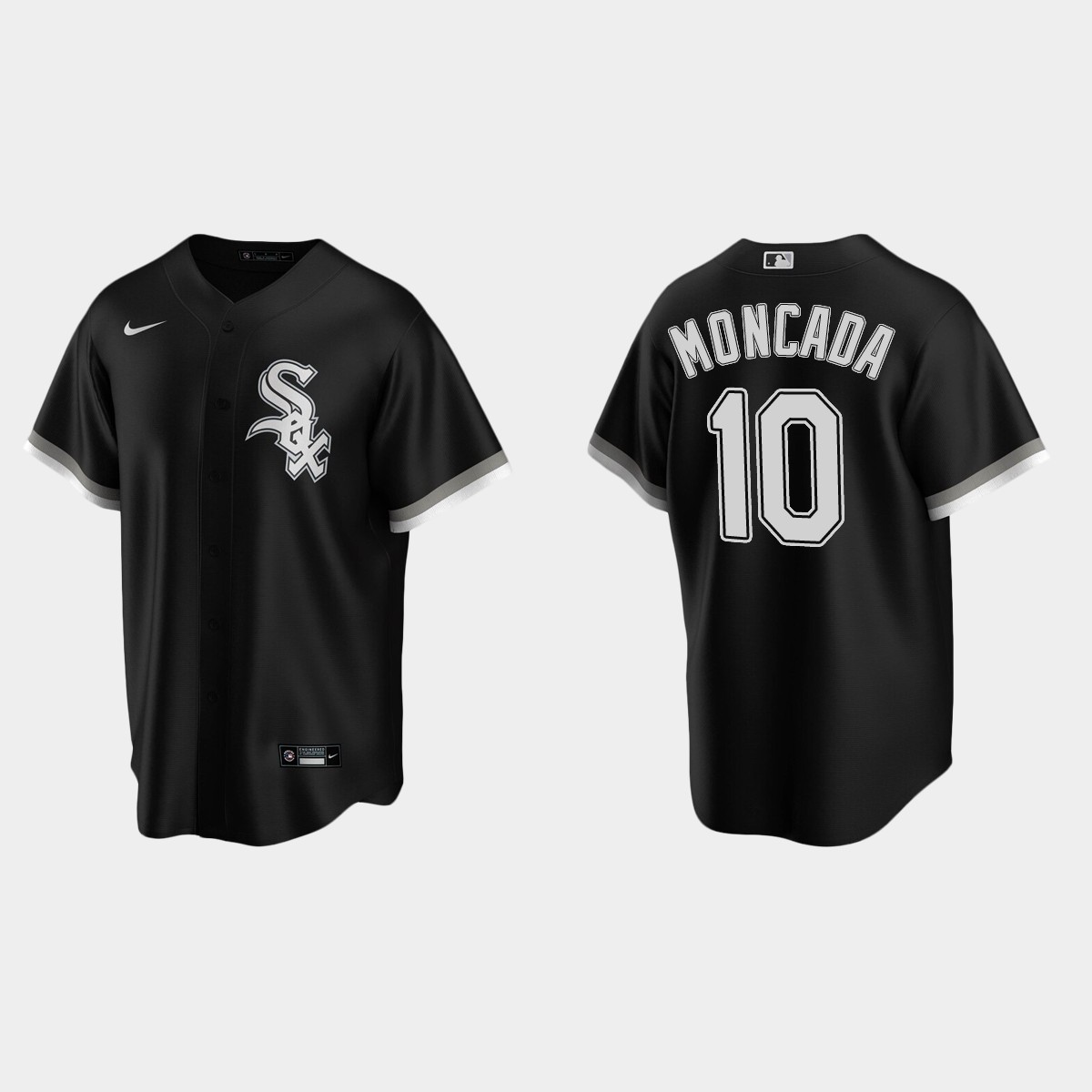 Men's Yoan Moncada Chicago White Sox Alternate Jersey - Black