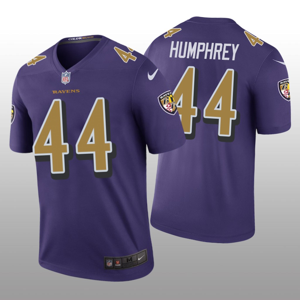 Men Color Rush Legend Marlon Humphrey #44 Baltimore Ravens Purple Jersey