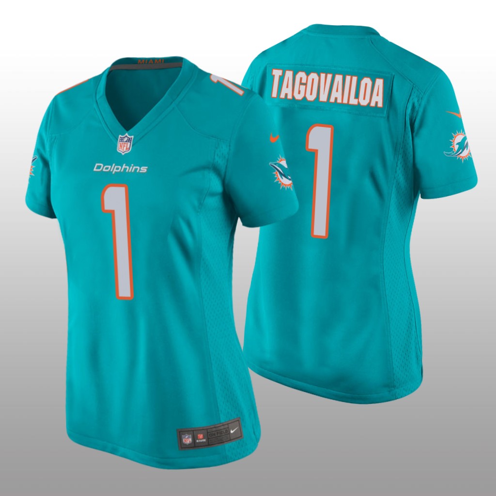 Miami Dolphins Aqua 2020 NFL Draft Tua Tagovailoa Game Jersey