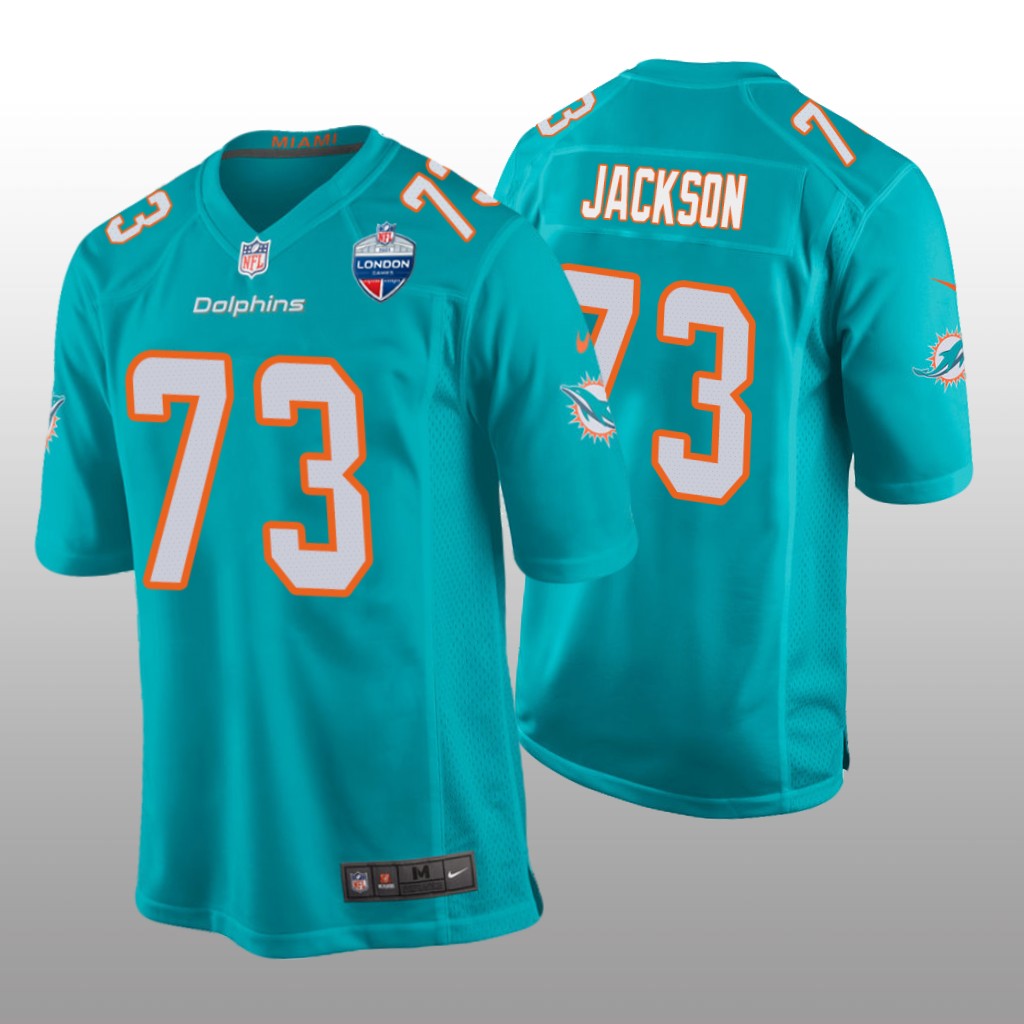 Miami Dolphins Austin Jackson Aqua Game 2021 London Games Patch - Men's