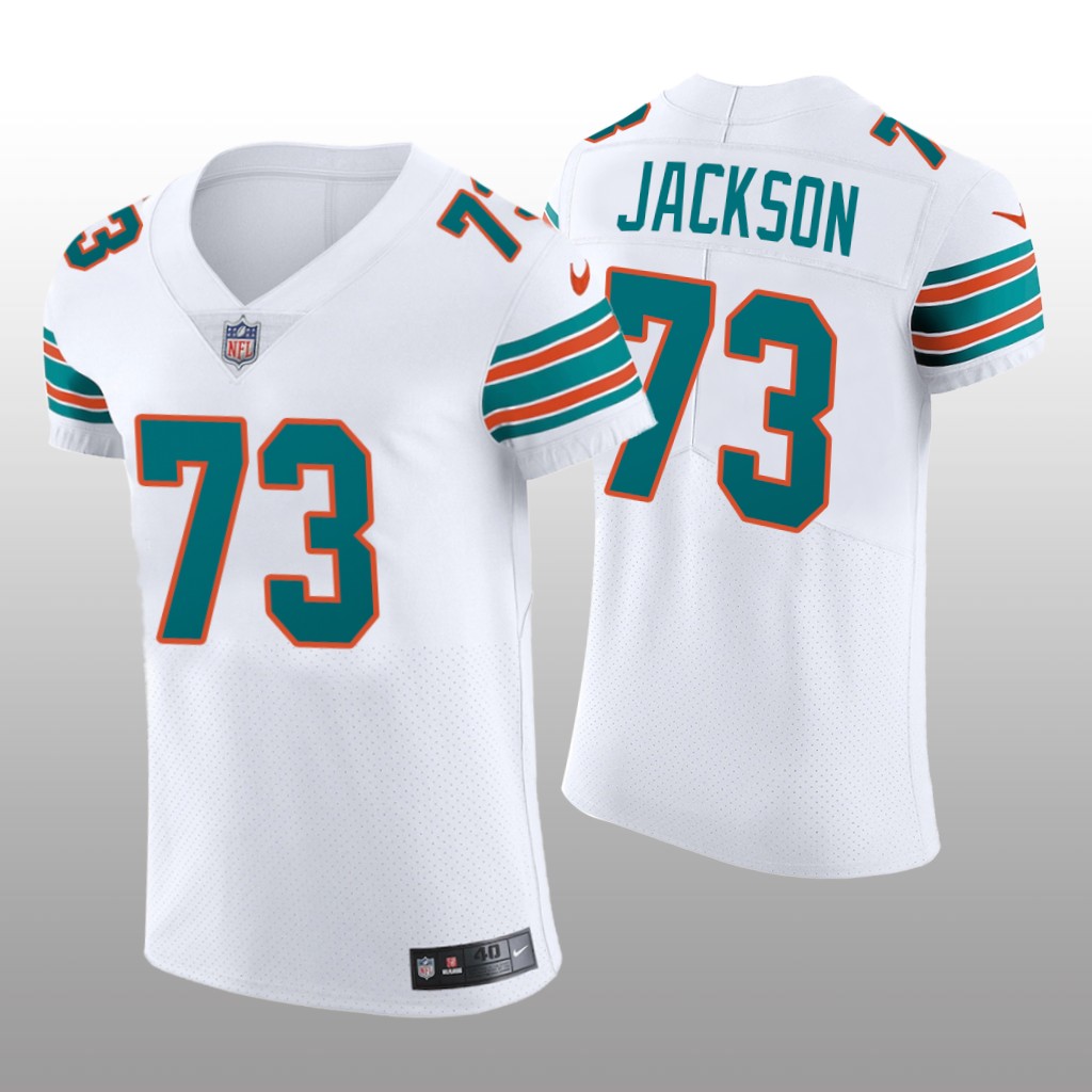 Miami Dolphins Austin Jackson White Jersey Vapor Elite Men's