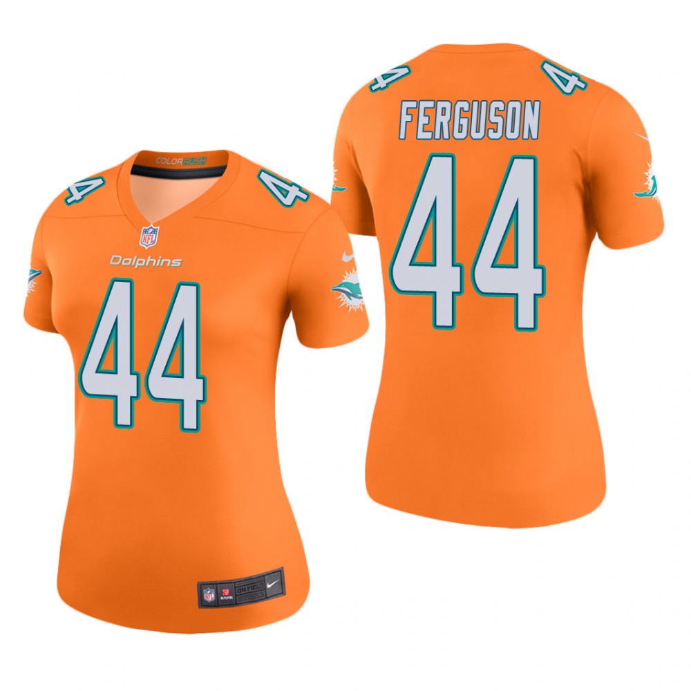 Miami Dolphins Blake Ferguson Orange Jersey Color Rush Legend - Women's