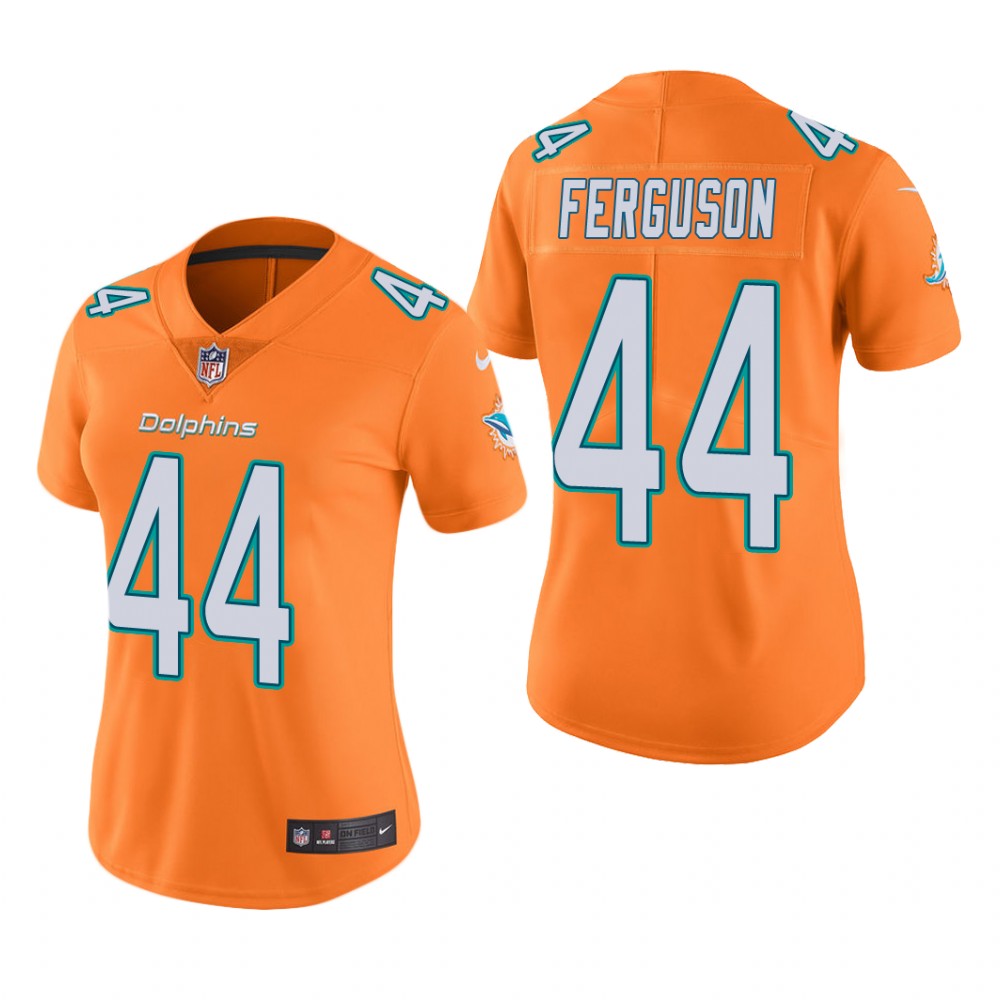 Miami Dolphins Blake Ferguson Orange Jersey Color Rush Limited - Women's