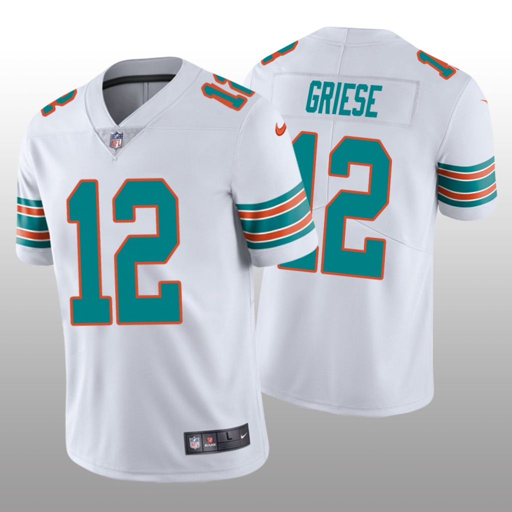 Miami Dolphins Bob Griese White Jersey Vapor Limited - Men's