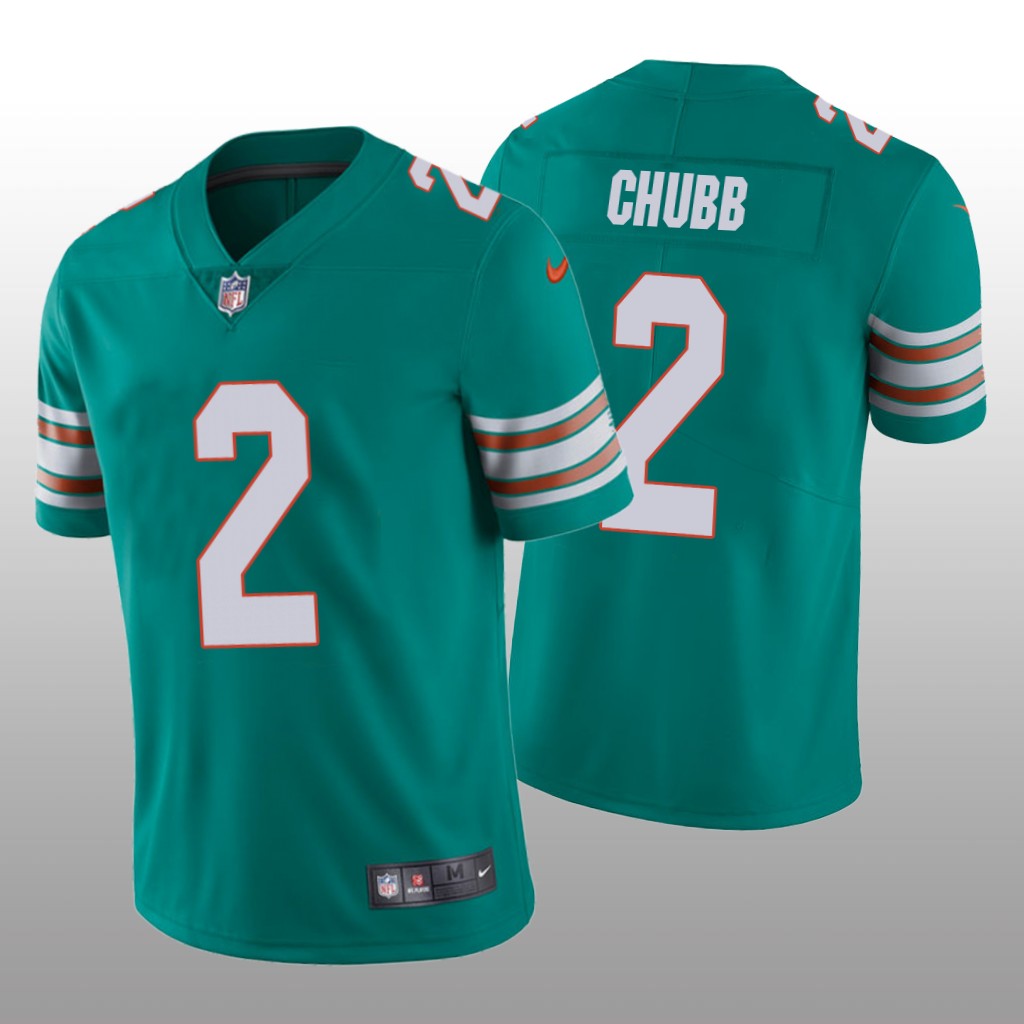 Miami Dolphins Bradley Chubb Aqua Jersey Alternate Vapor Limited - Men's