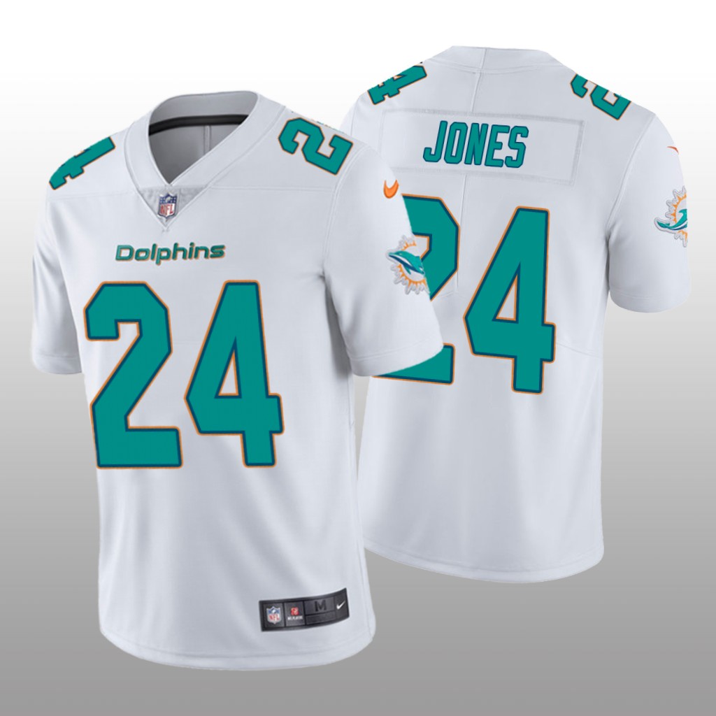 Miami Dolphins Byron Jones White Jersey Vapor Limited - Men's