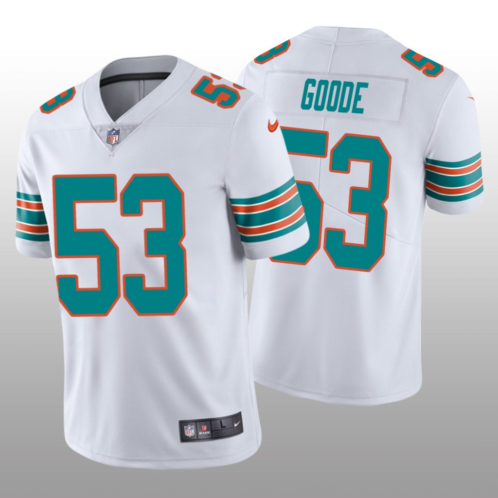 Miami Dolphins Cameron Goode White Jersey Alternate Vapor Limited Vapor Limited - Men's