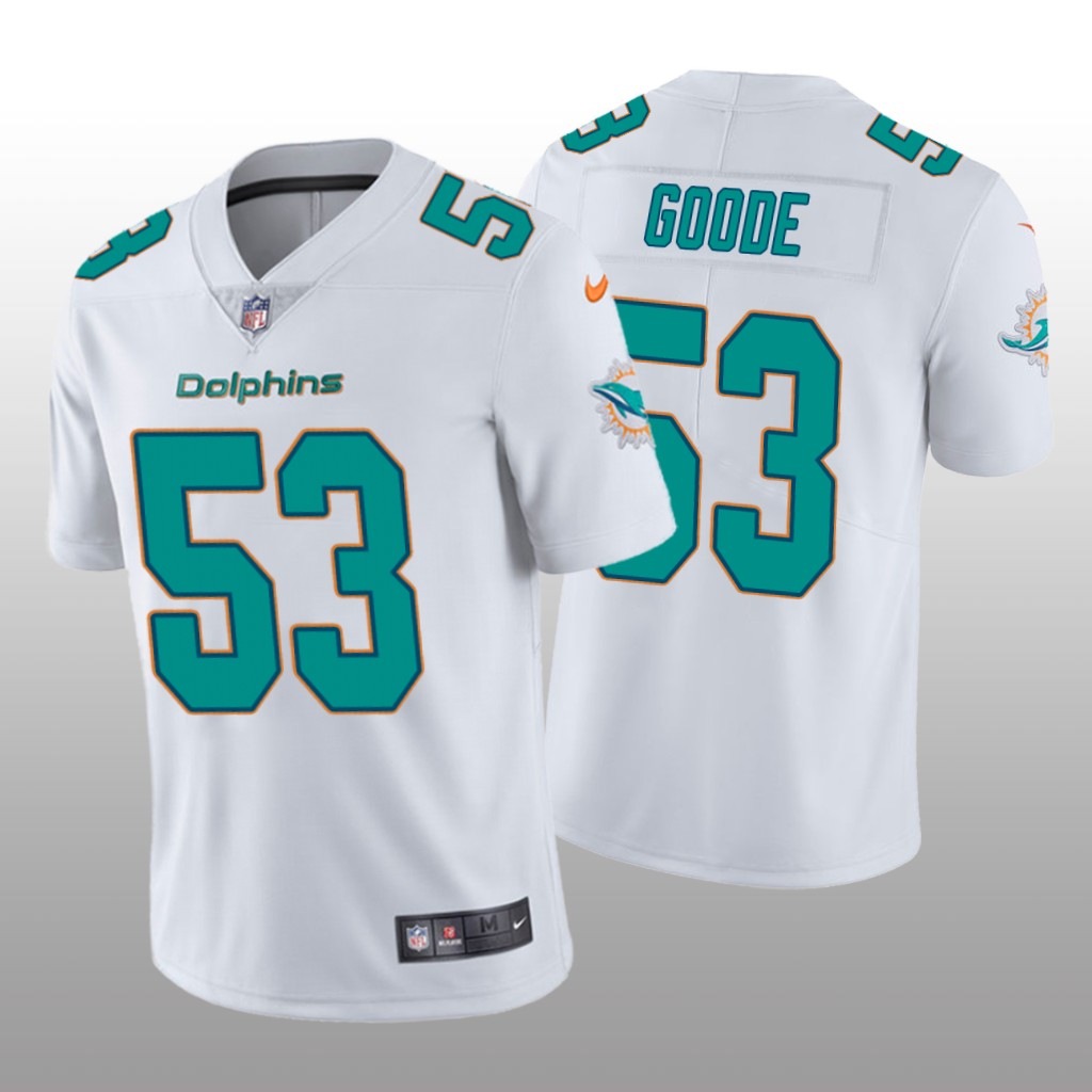 Miami Dolphins Cameron Goode White Jersey Vapor Limited - Men's