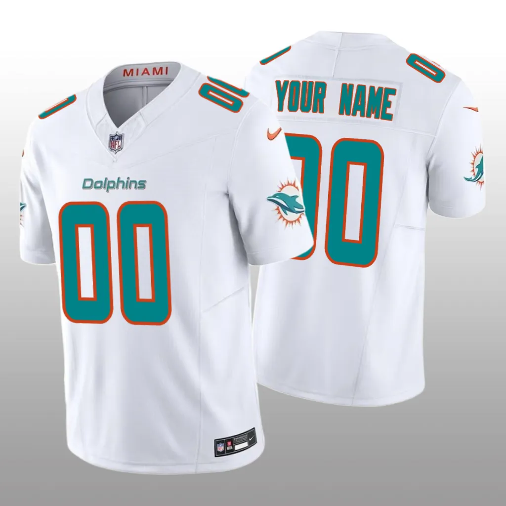 Miami Dolphins Custom White Jersey 2020 Vapor F.U.S.E. Limited