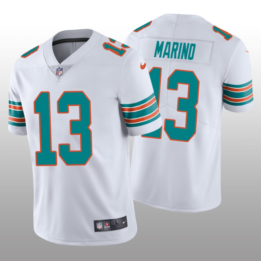 Miami Dolphins Dan Marino White Jersey Vapor Limited - Men's