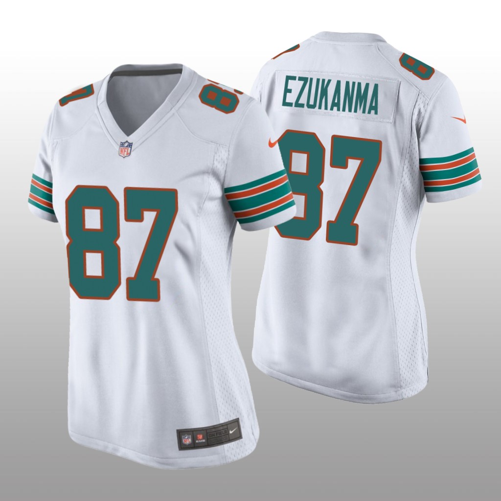 Miami Dolphins Erik Ezukanma White Jersey Throwback Game - Women's