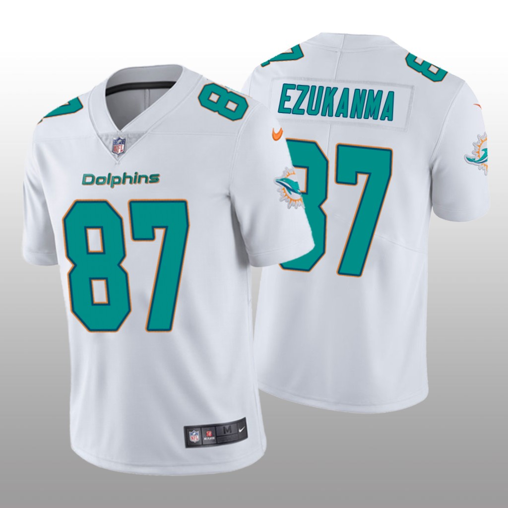 Miami Dolphins Erik Ezukanma White Jersey Vapor Limited - Men's