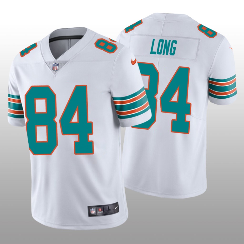 Miami Dolphins Hunter Long White Jersey Vapor Limited - Men's
