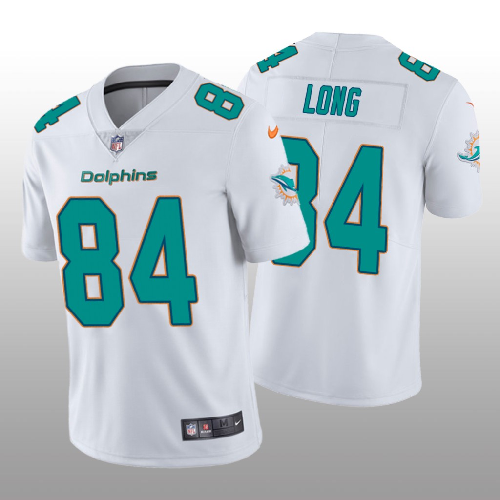 Miami Dolphins Hunter Long White Jersey Vapor Limited - Men's