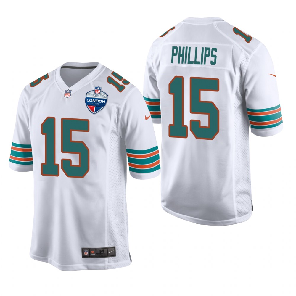 Miami Dolphins Jaelan Phillips White Game 2021 NFL London Game - Men's