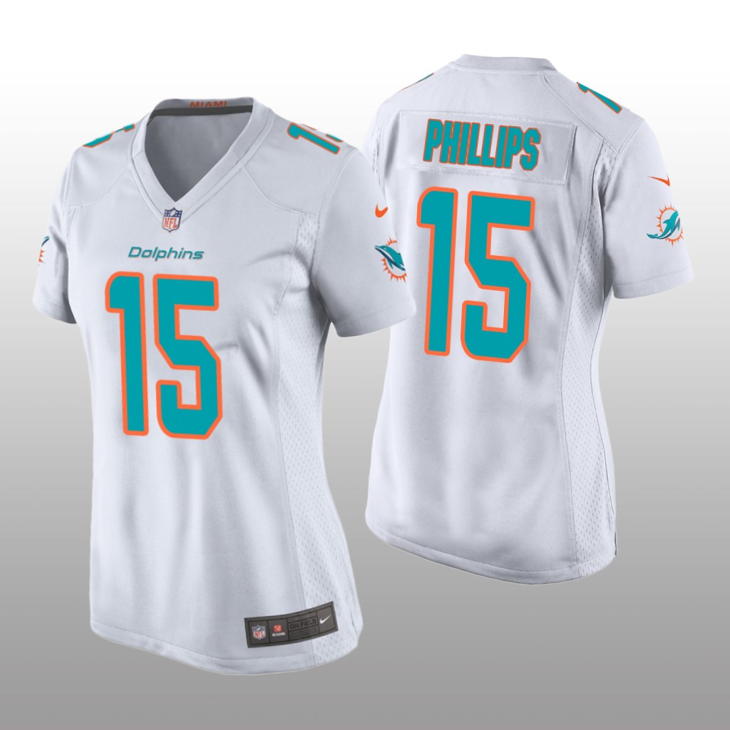 Miami Dolphins Jaelan Phillips White Jersey Game - Women's