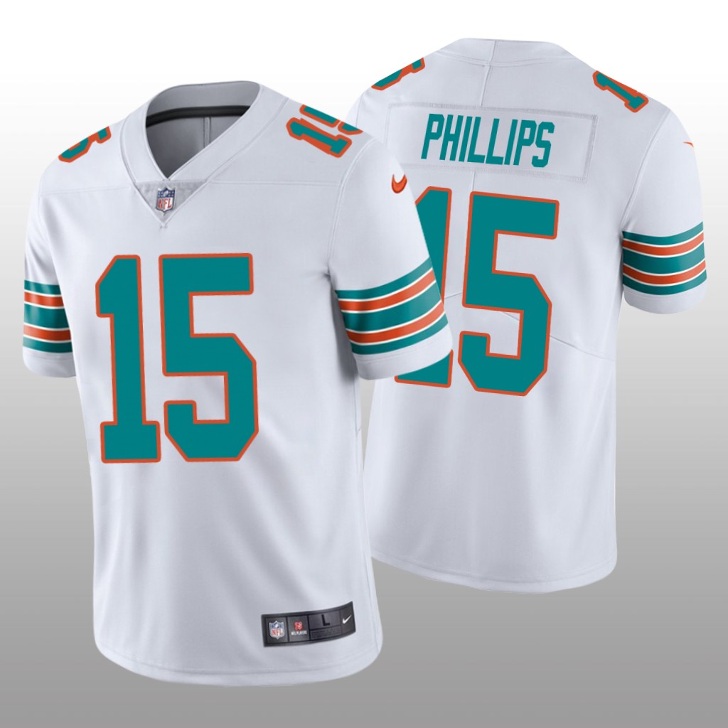 Miami Dolphins Jaelan Phillips White Jersey Vapor Limited - Men's