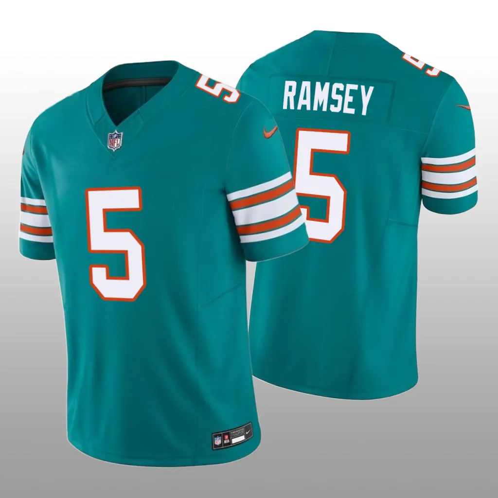 Miami Dolphins Jalen Ramsey Aqua Jersey 2020 Vapor F.U.S.E. Limited