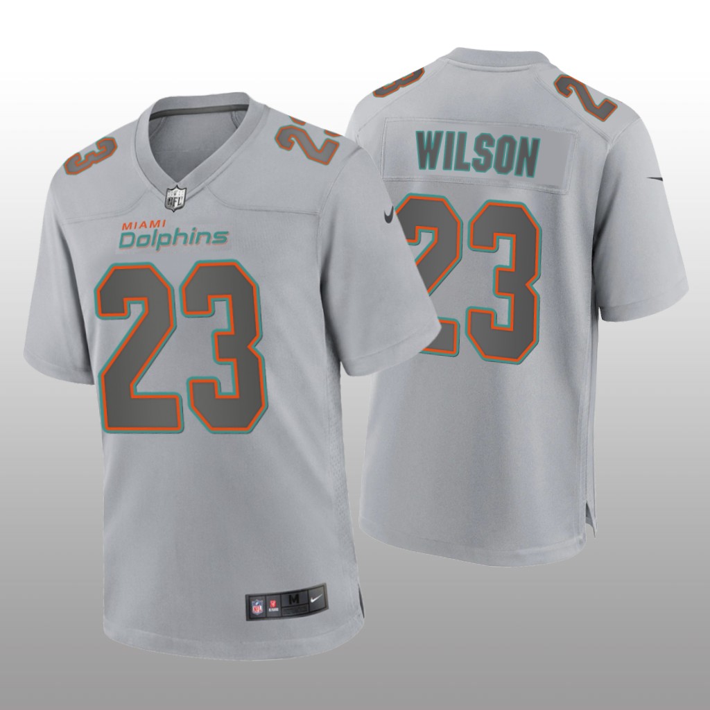 Miami Dolphins Jeff Wilson Gray Jersey Atmosphere Fashion Game - Men's