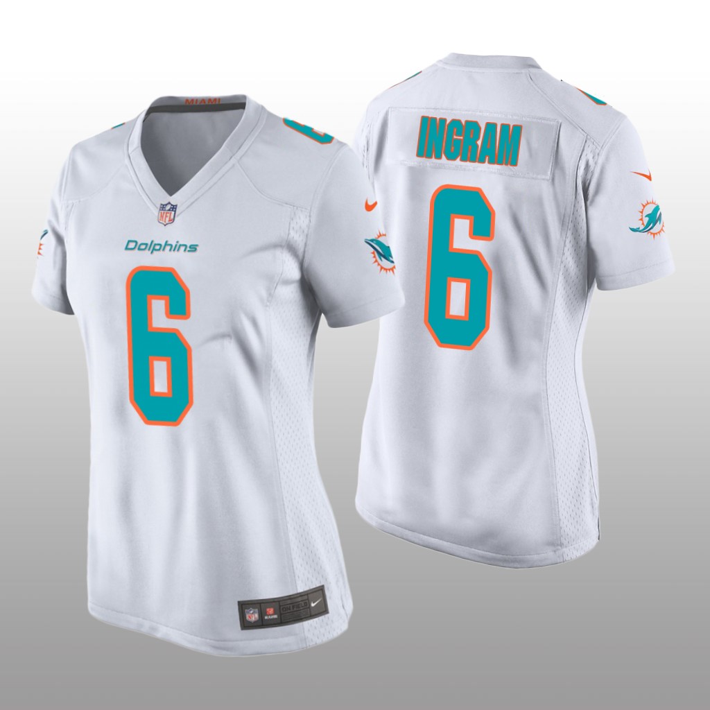 Miami Dolphins Melvin Ingram White Jersey Game - Women's