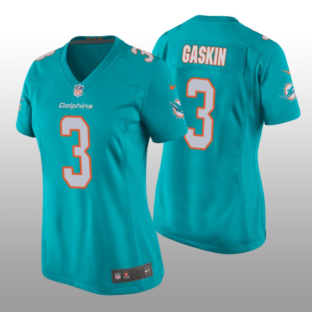 Miami Dolphins Myles Gaskin Aqua Jersey Game - Women's