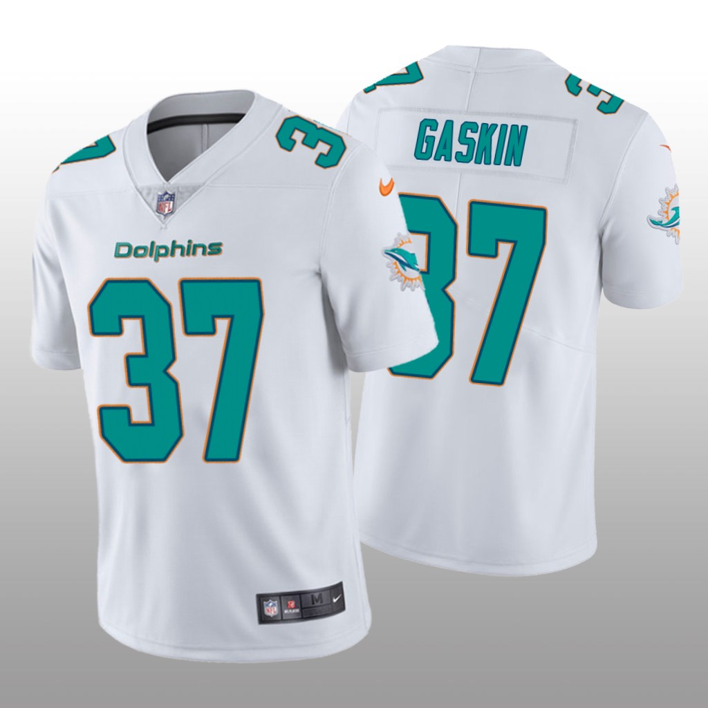 Miami Dolphins Myles Gaskin White Jersey Vapor Limited Vapor Limited - Men's