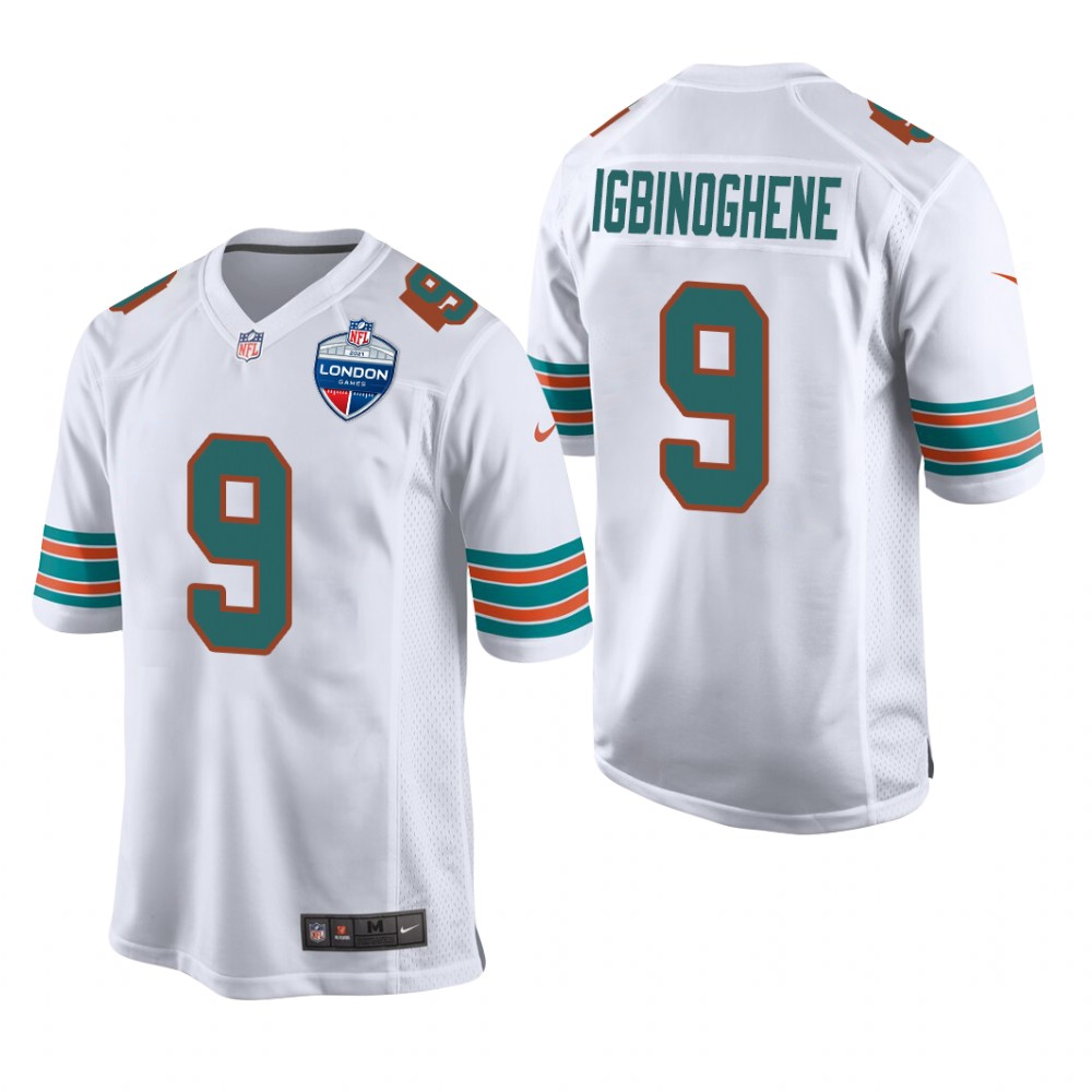 Miami Dolphins Noah Igbinoghene White Game 2021 NFL London Game - Men's