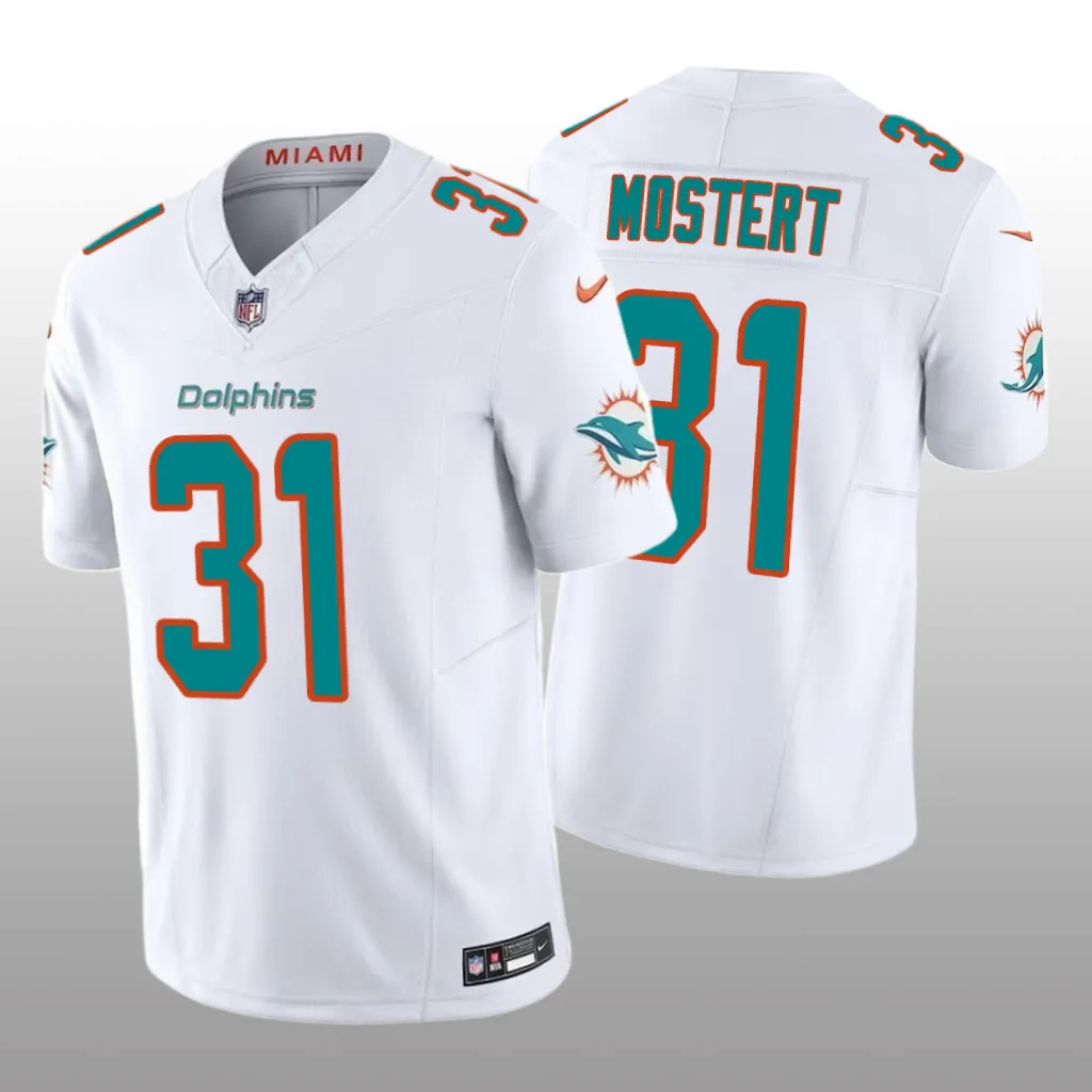 Miami Dolphins Raheem Mostert White Jersey 2020 Vapor F.U.S.E. Limited