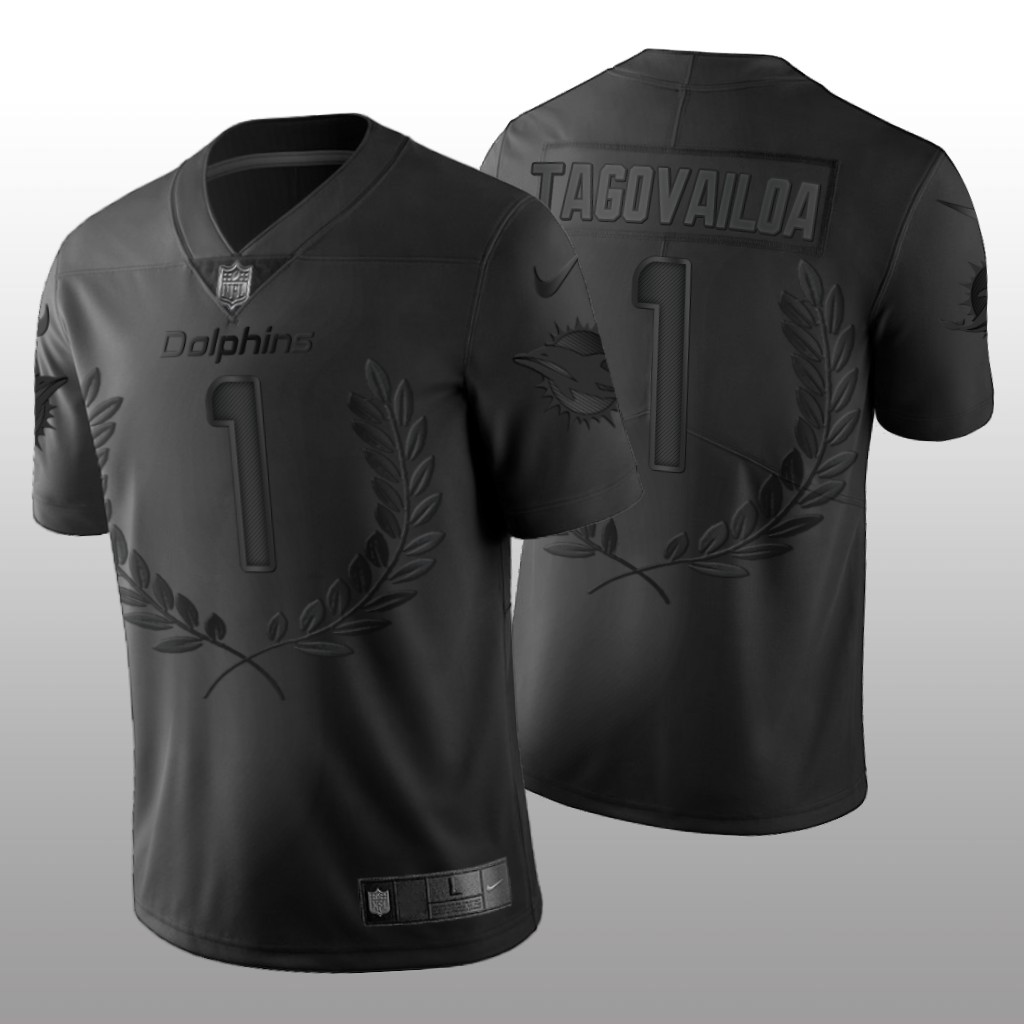 Miami Dolphins Tua Tagovailoa Black Jersey 2020 Limited