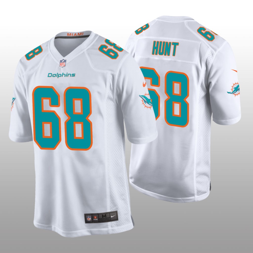 Miami Dolphins White 2020 NFL Draft Robert Hunt Game Jersey