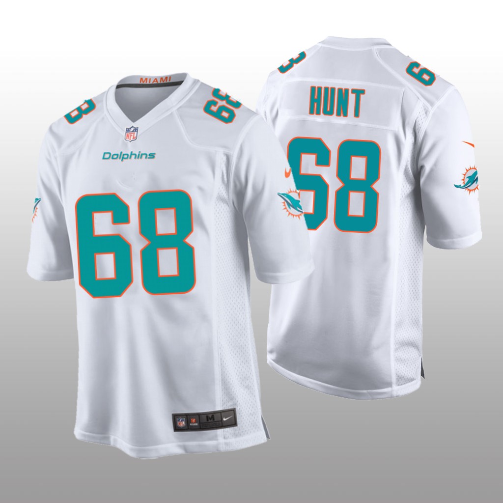 Miami Dolphins White 2020 NFL Draft Robert Hunt Game Jersey