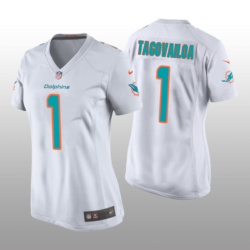 Miami Dolphins White 2020 NFL Draft Tua Tagovailoa Game Jersey