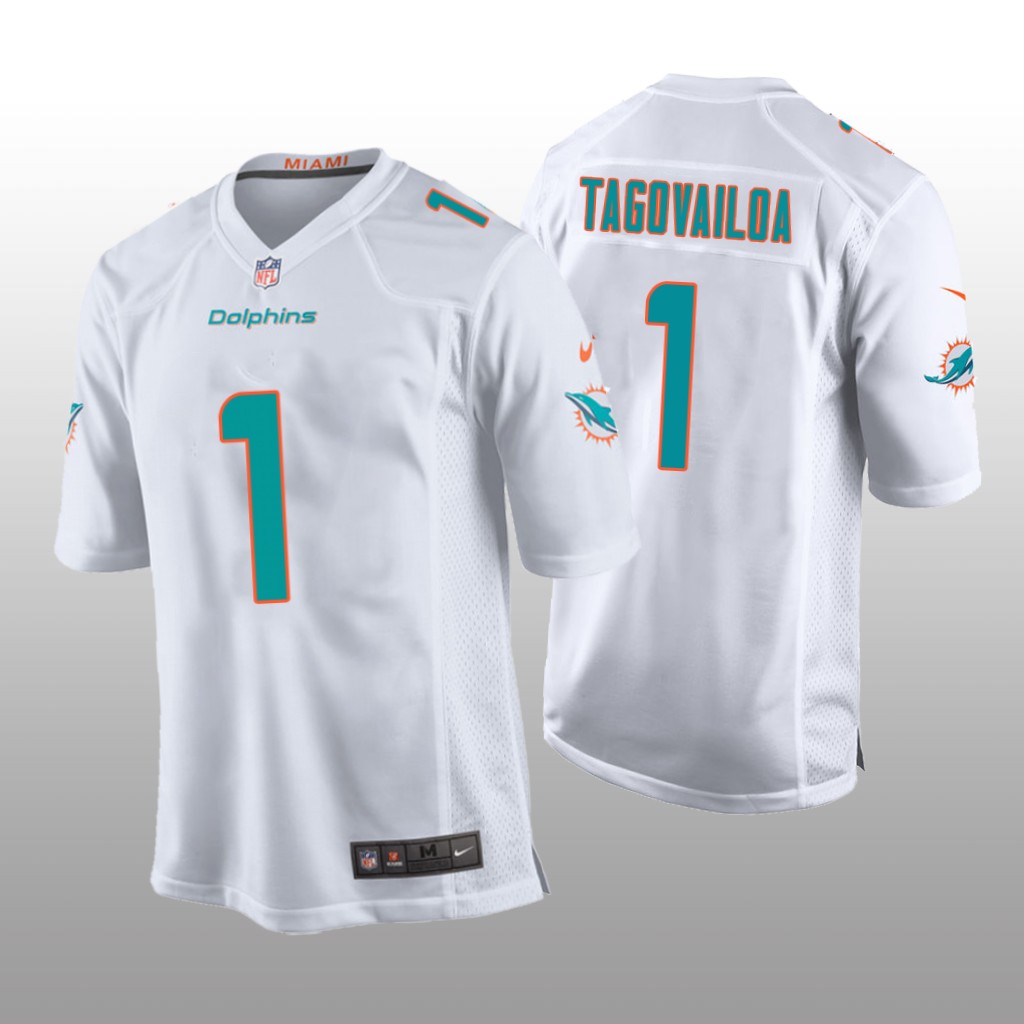 Miami Dolphins White 2020 NFL Draft Tua Tagovailoa Game Jersey