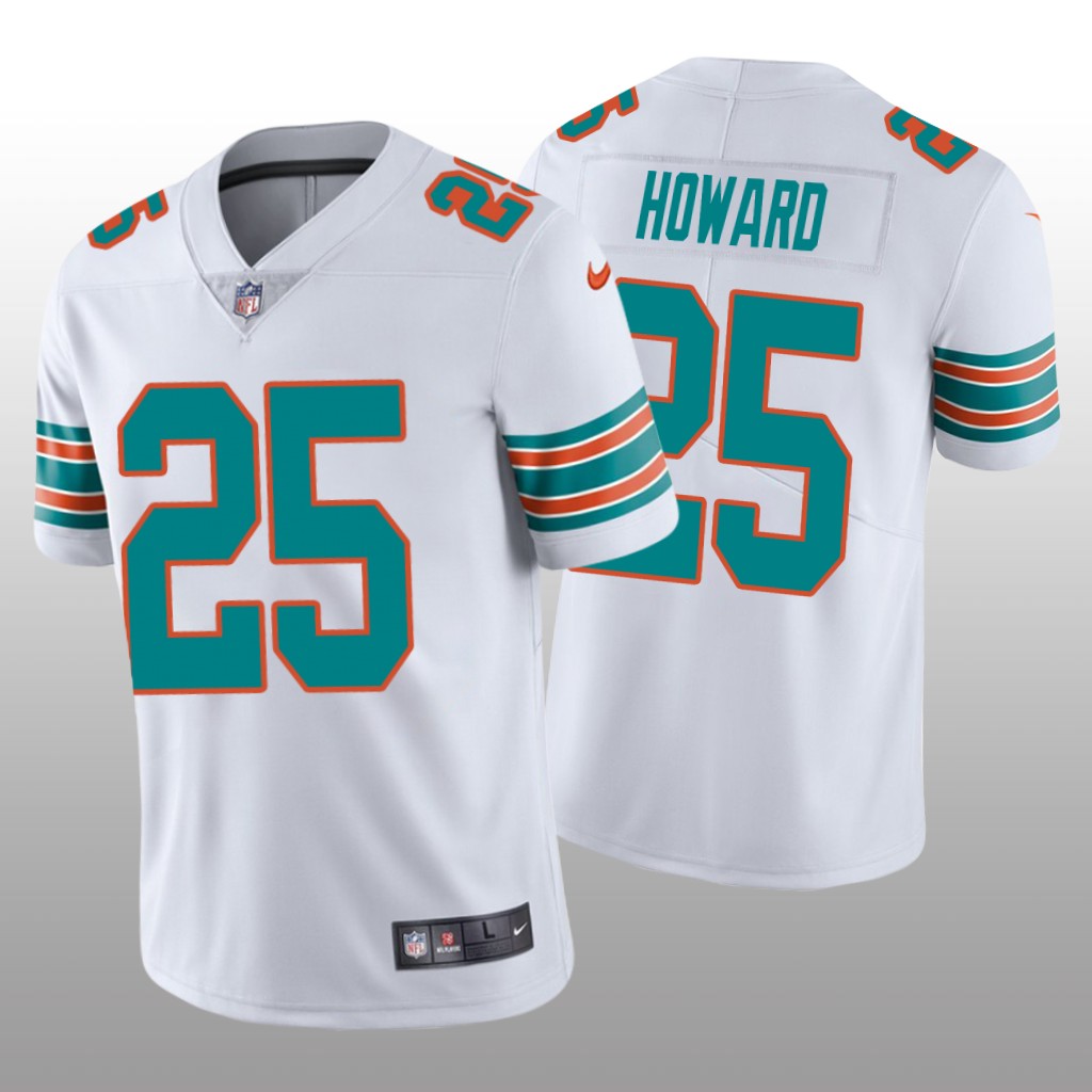 Miami Dolphins Xavien Howard White Jersey Alternate Vapor Limited Men's