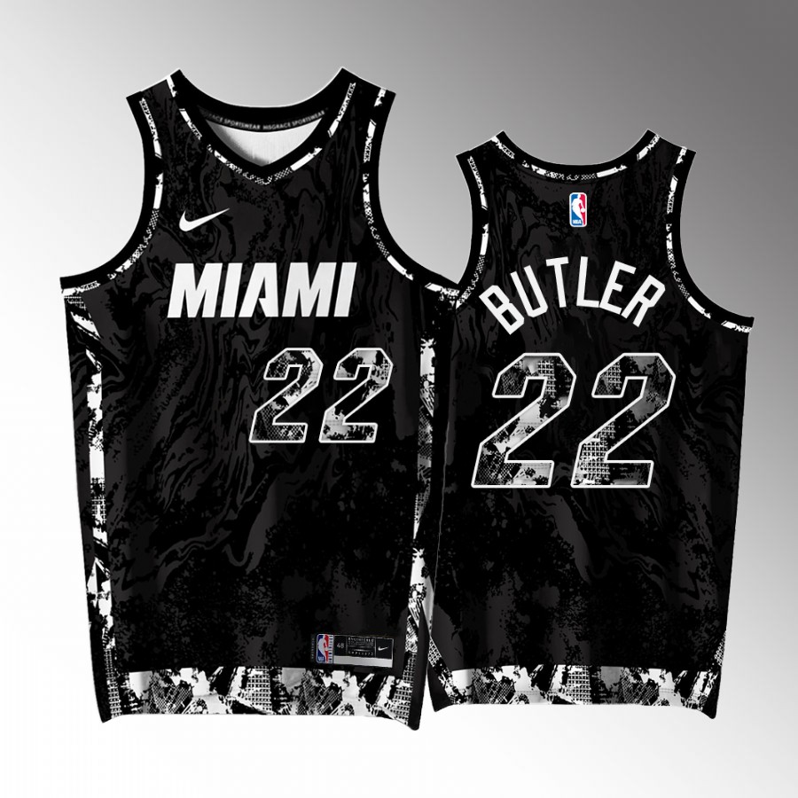 Miami Heat #22 Jimmy Butler FTX Arena Black Jersey Exclusive Edition
