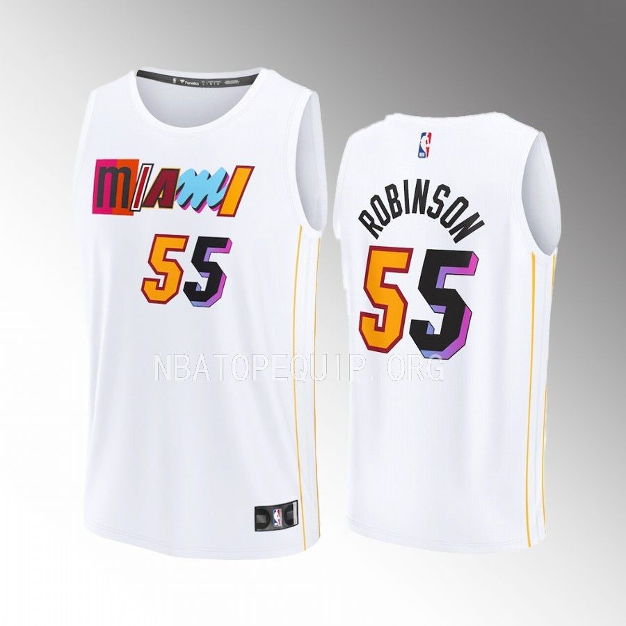 Miami Heat #55 Duncan Robinson City Edition Jersey 2022-23 Fastbreak White