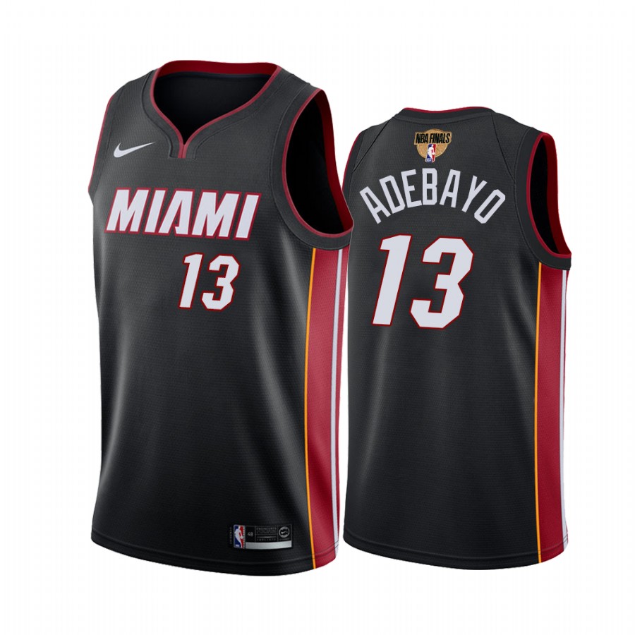 Miami Heat Bam Adebayo 2020 NBA Finals Bound Black Jersey Icon Edition