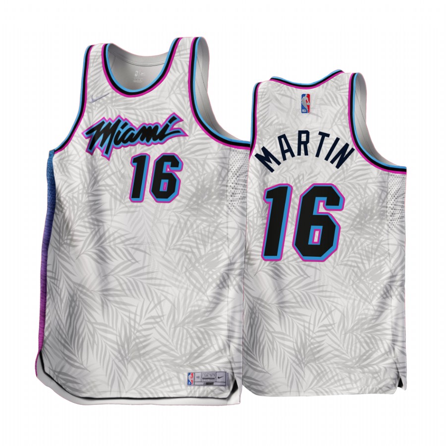 Miami Heat Caleb Martin 2022-23 Earned Edition White #16 Jersey