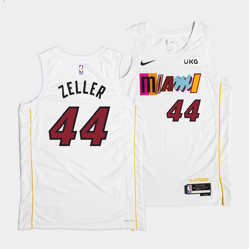 Miami Heat Cody Zeller City Edition White Youth Jersey MASHUP VOL.2 #44