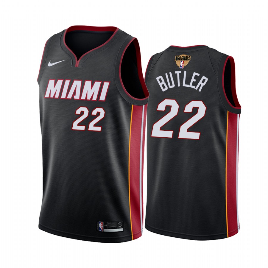 Miami Heat Jimmy Butler 2020 NBA Finals Bound Black Jersey Icon Edition