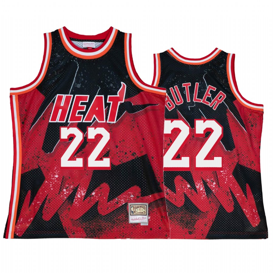 Miami Heat Jimmy Butler Hyper Hoop #22 Red Throwback 90s Jersey