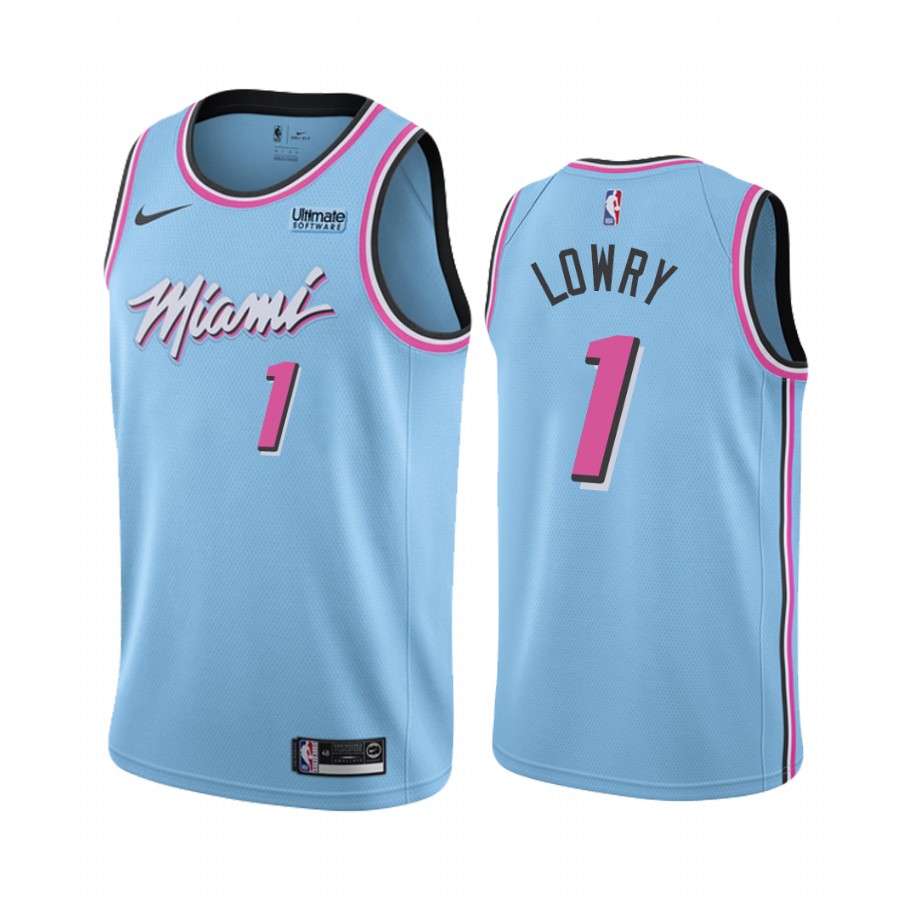 Miami Heat Kyle Lowry #7 Blue 2021 ViceWave City Jersey
