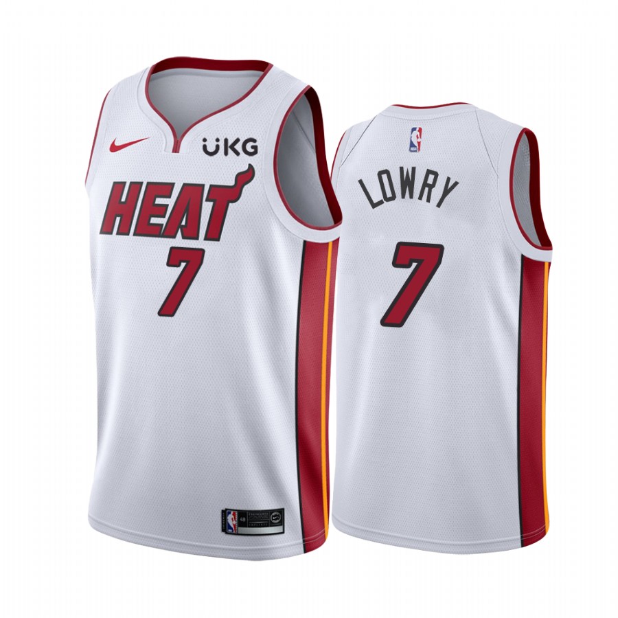 Miami Heat Kyle Lowry #7 White 2021 Association Edition Jersey