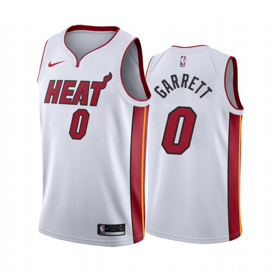 Miami Heat Marcus Garrett #0 White 2021-22 Association Edition Jersey