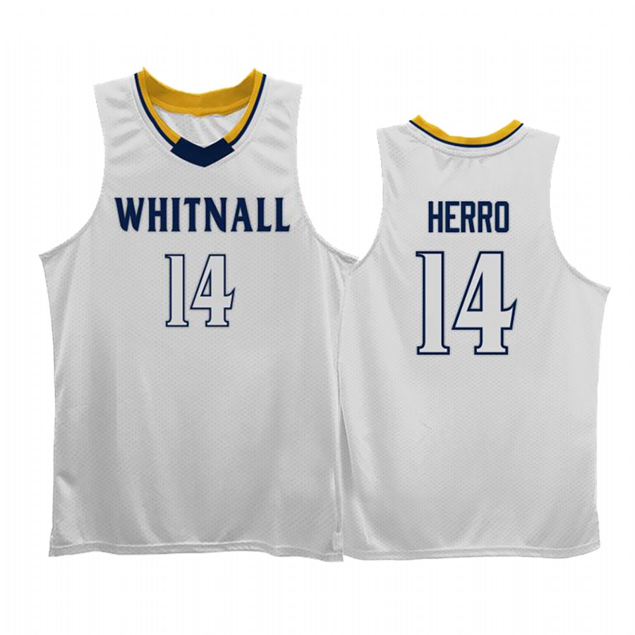 Miami Heat Tyler Herro #14 White Whitnall High School Jersey