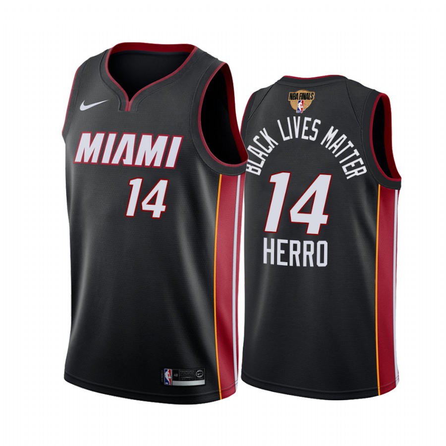 Miami Heat Tyler Herro 2020 Eastern Conference Champs Black Jersey Social Justice BLM