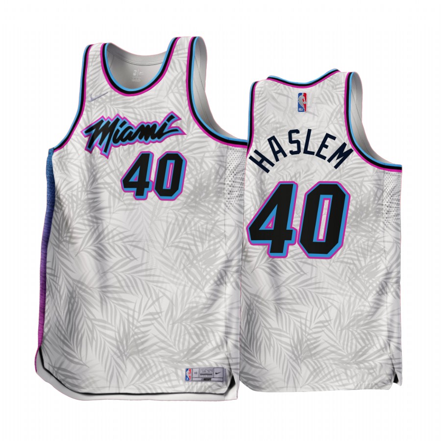Miami Heat Udonis Haslem 2022-23 Earned Edition White #40 Jersey