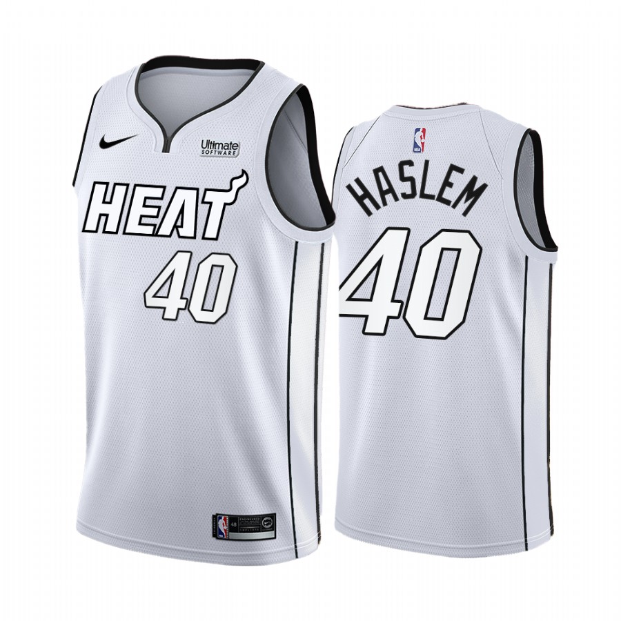 Miami Heat Udonis Haslem White Hot 2022 NBA Playoffs #40 Jersey