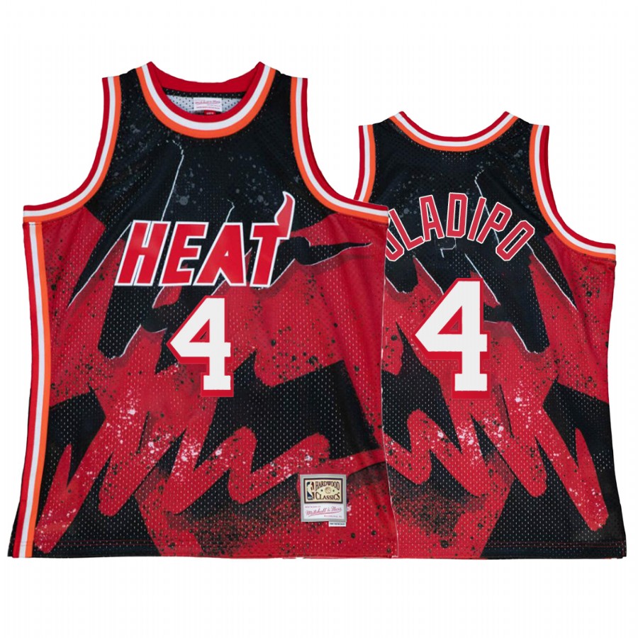 Miami Heat Victor Oladipo Hyper Hoop #4 Red Throwback 90s Jersey